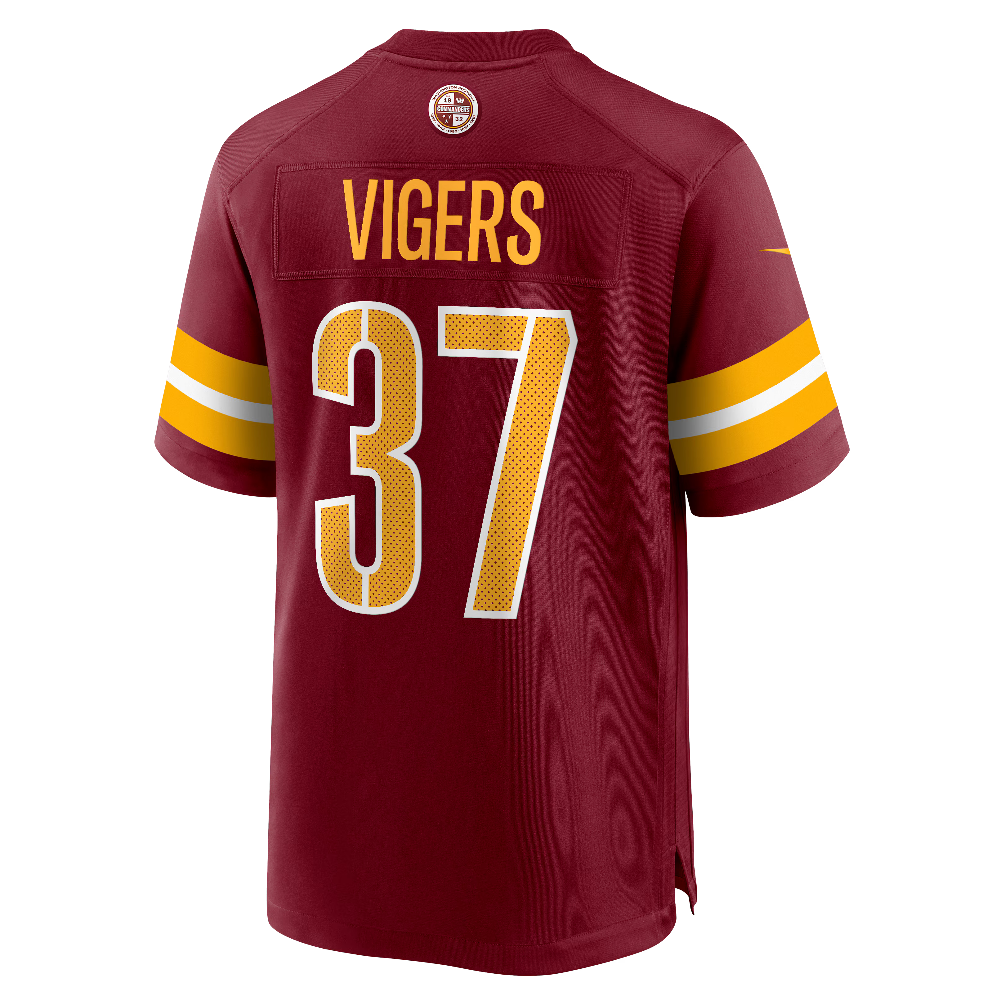 Washington Commanders Car'lin Vigers Burgundy Team Game Jersey