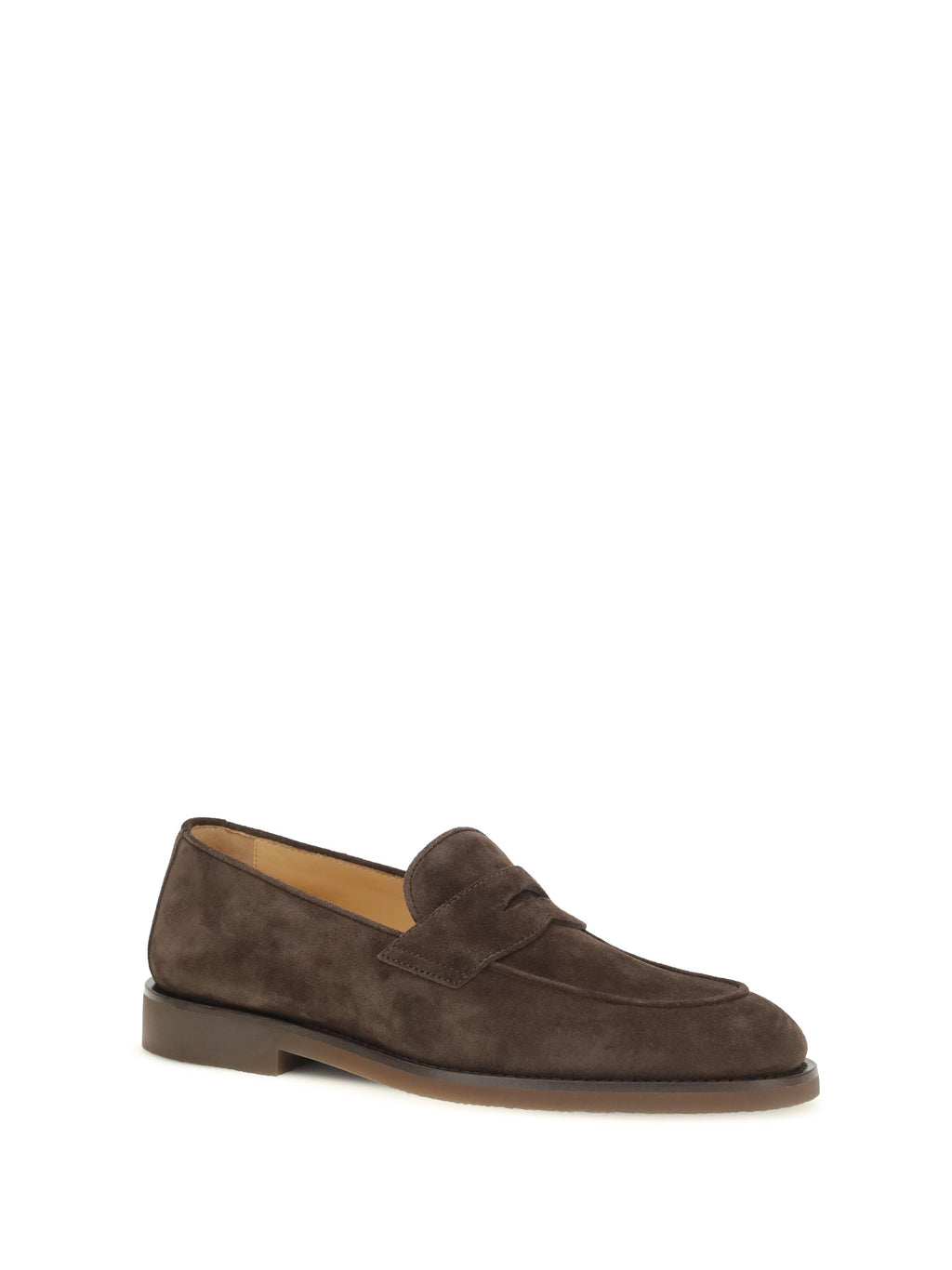 Brunello Cucinelli Men Suede Leather Loafers