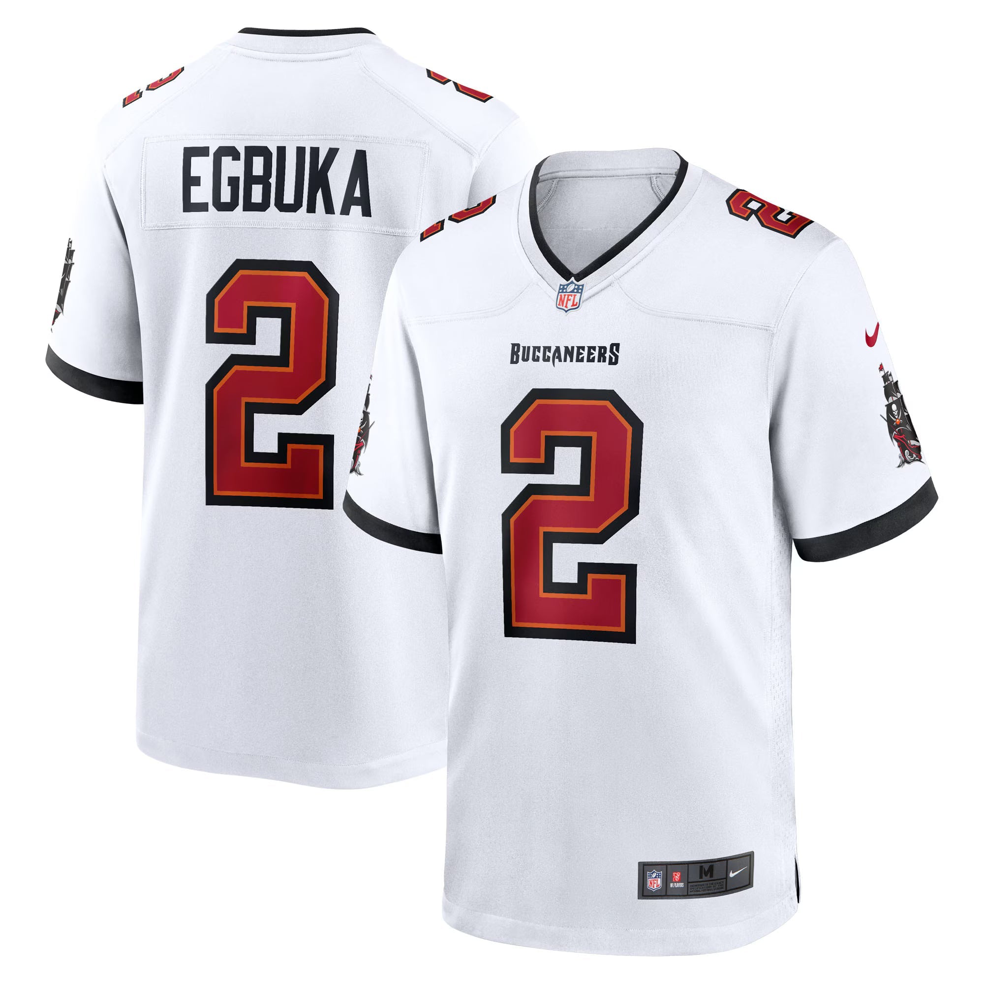 Tampa Bay Buccaneers Emeka Egbuka White Game Jersey