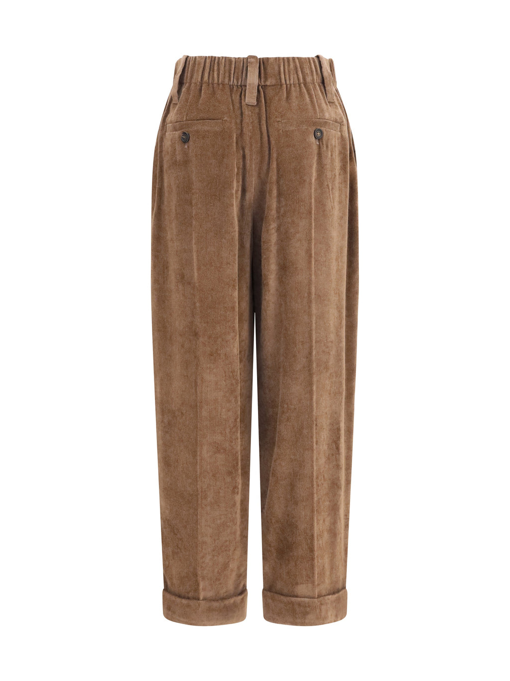 Brunello Cucinelli Women Elasticated Viscose And Cashmere Pants