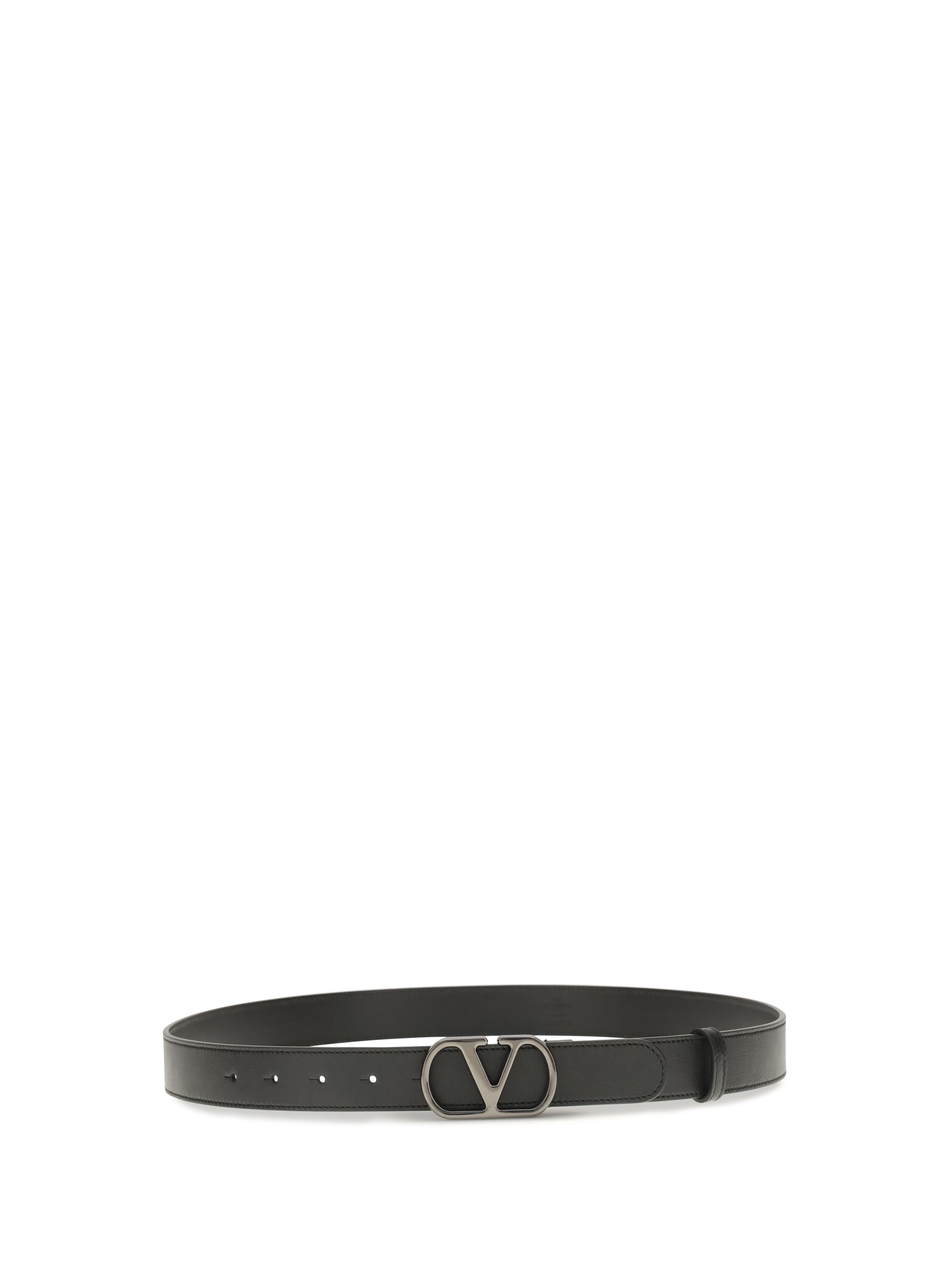 Valentino Garavani Men Vlogo Signature Leather Belt