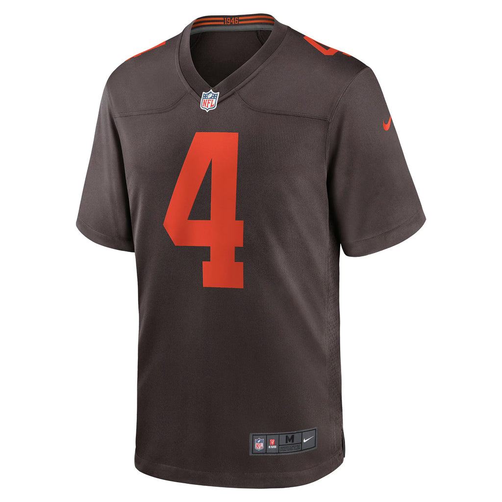 Cleveland Browns Deshaun Watson Brown Alternate Game Jersey
