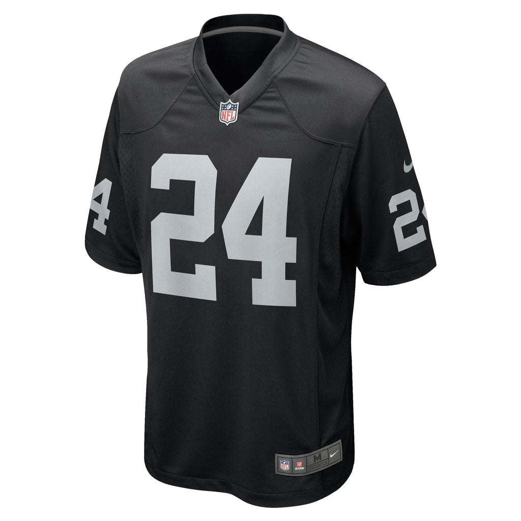 Las Vegas Raiders Marcus Peters Black Team Game Jersey