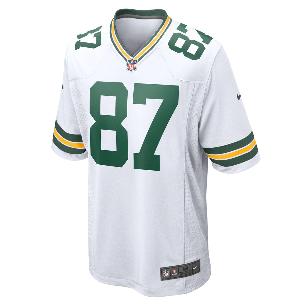 Green Bay Packers Romeo Doubs White Game Player Jersey