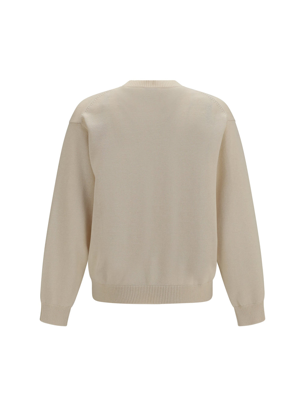 Kenzo Men Kenzo Paris Emblem Embroidered Wool And Cotton Sweater