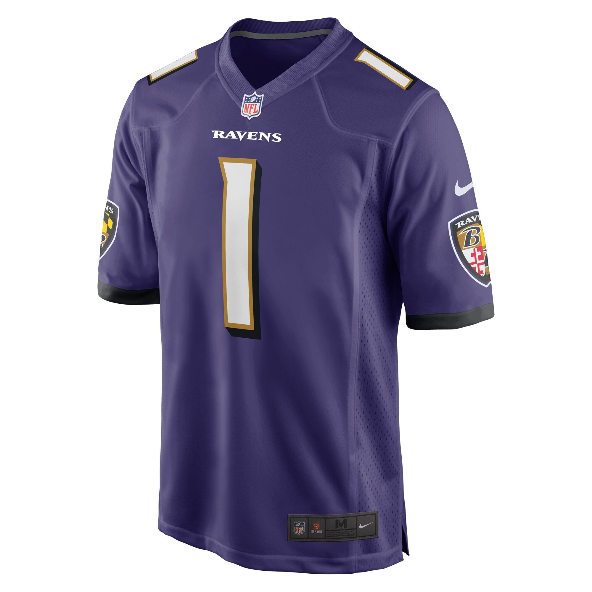 Baltimore Ravens Number 1 Dad Purple Game Jersey