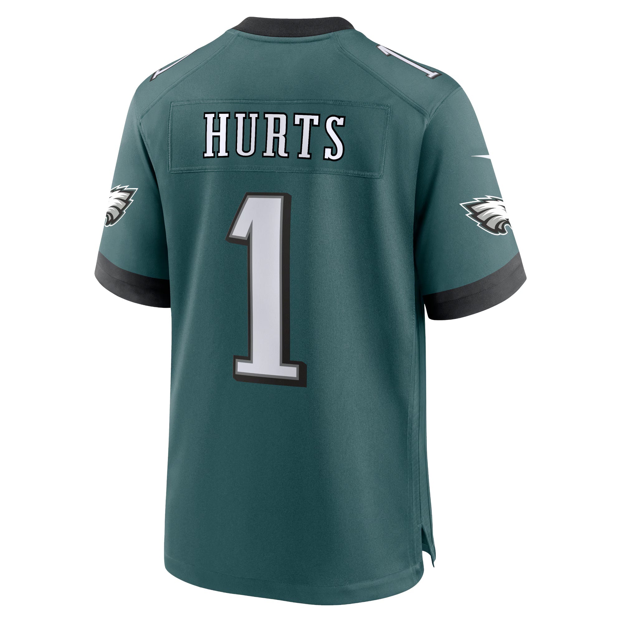 Philadelphia Eagles Jalen Hurts Midnight Green Team Game Jersey