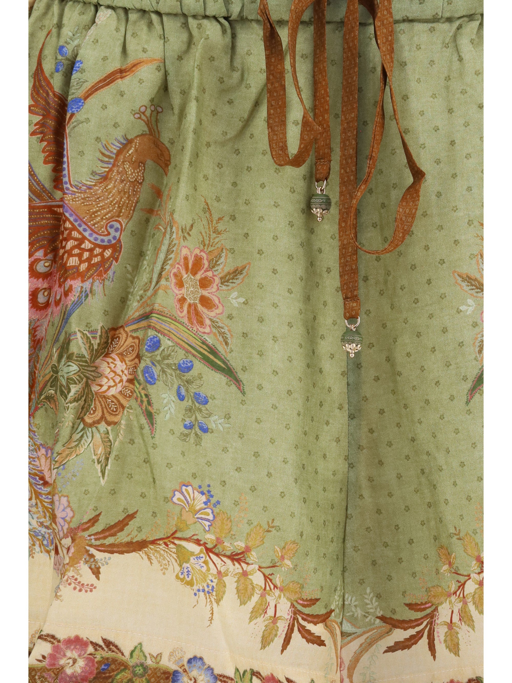Zimmermann Women Indra Relaxed Silk Drawstring Shorts