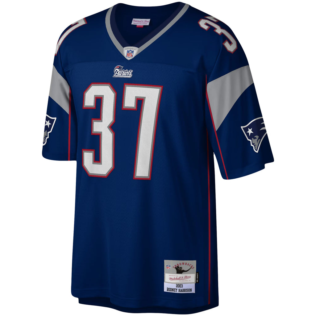 New England Patriots Rodney Harrison Mitchell & Ness Navy Legacy Replica Jersey