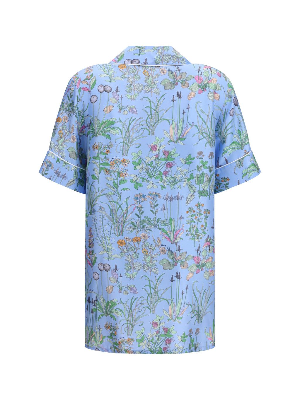 Gucci Women Printed Silk Twill Shirt