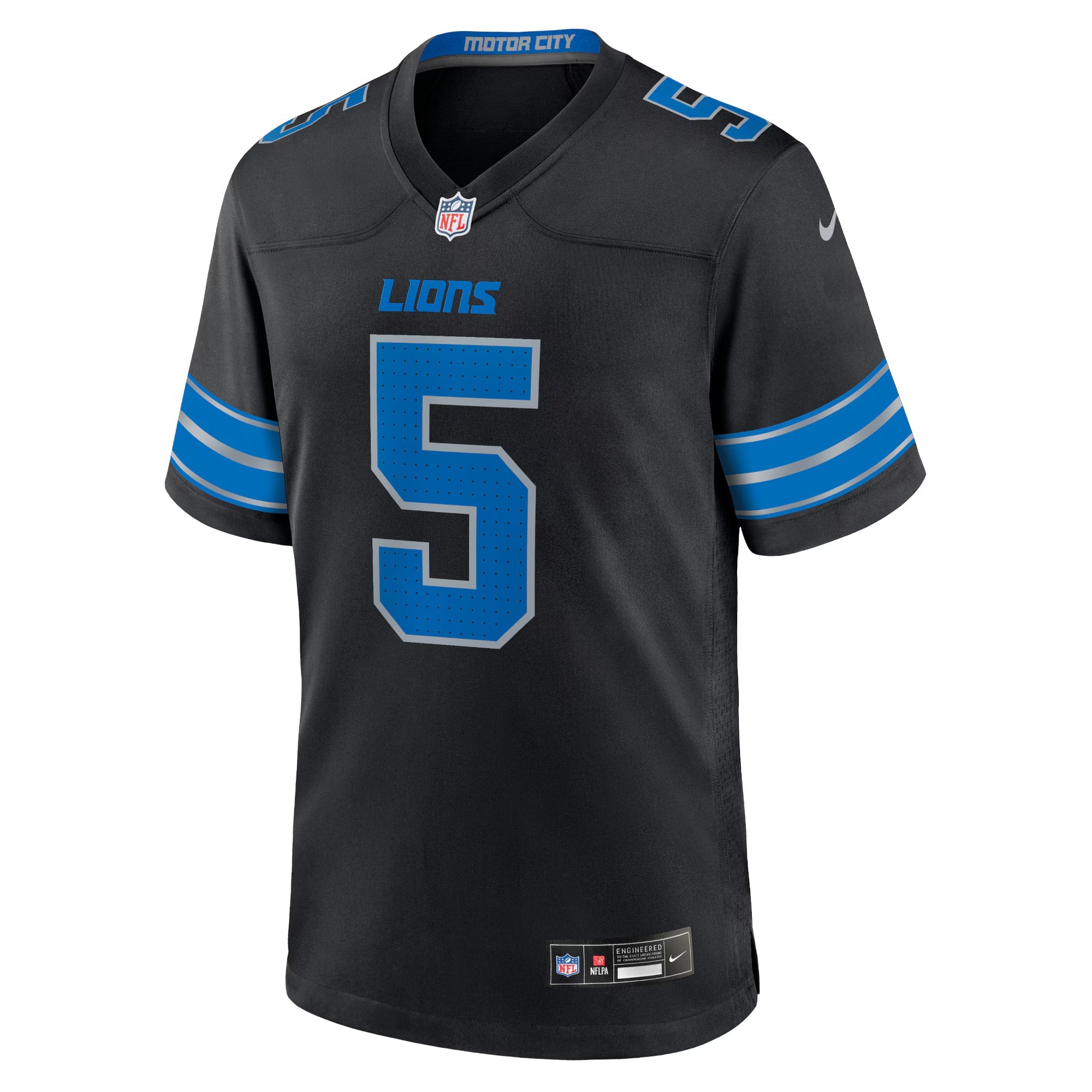 Detroit Lions David Montgomery Black 2nd Alternate Game Jersey