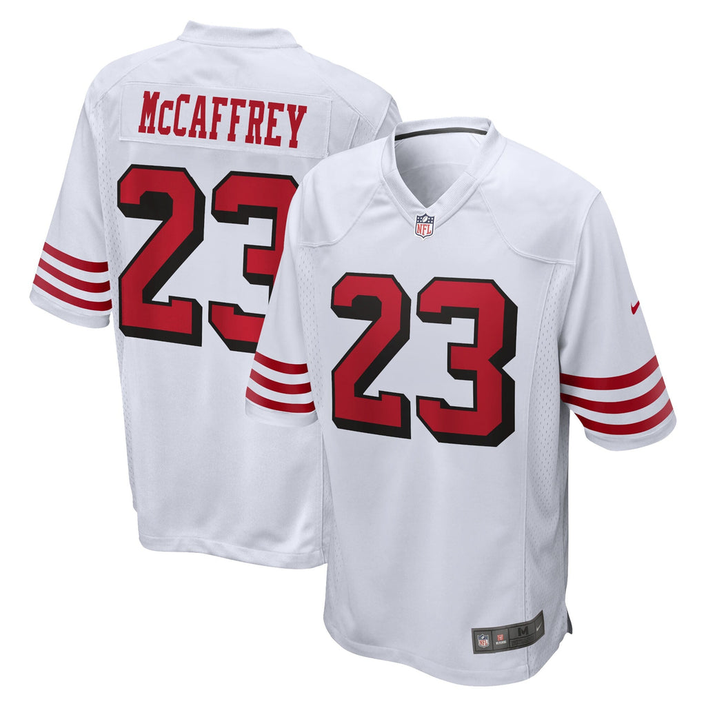 San Francisco 49ers Christian McCaffrey White Game Jersey