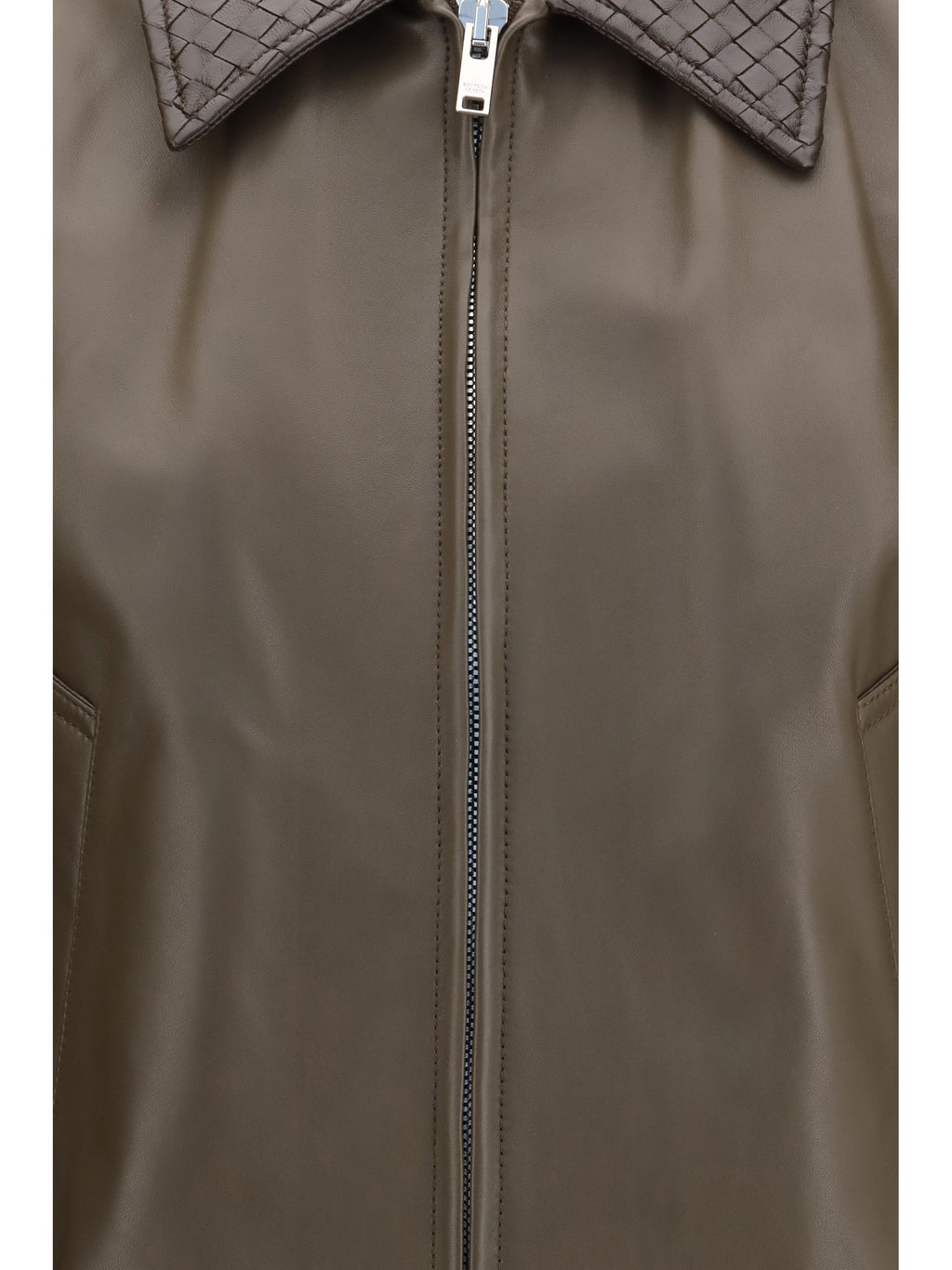 Bottega Veneta Women Glossy Leather Jacket