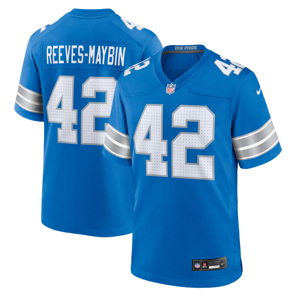 Detroit Lions Jalen Reeves-Maybin Blue Team Game Jersey