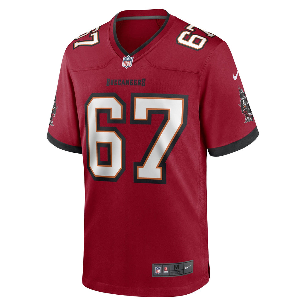 Tampa Bay Buccaneers Luke Goedeke Red Game Player Jersey