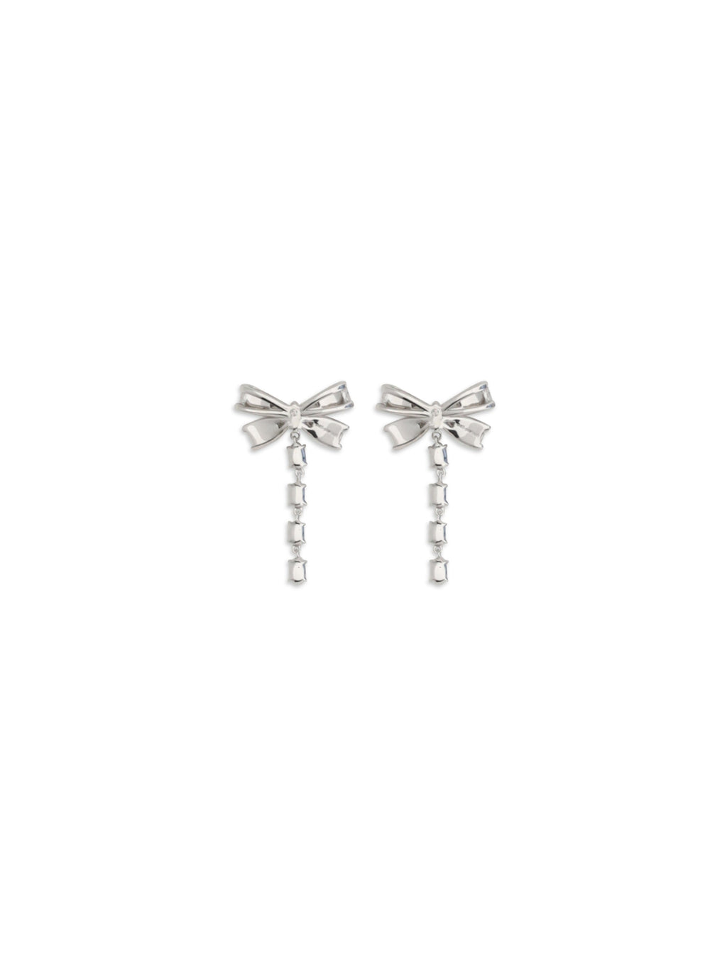 Self-Portrait Women Crystal Bow Drop Earrings