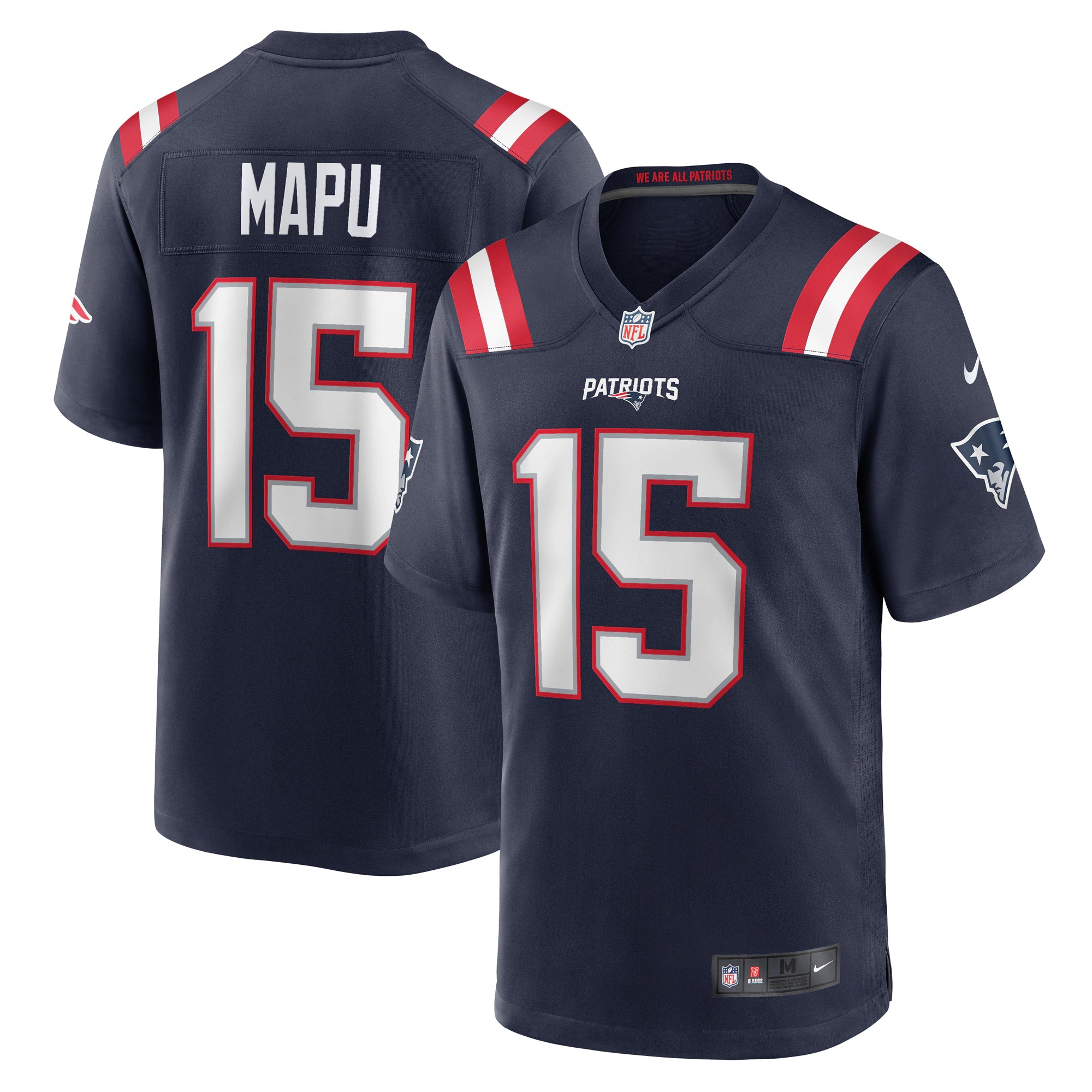 New England Patriots Marte Mapu Navy Game Jersey