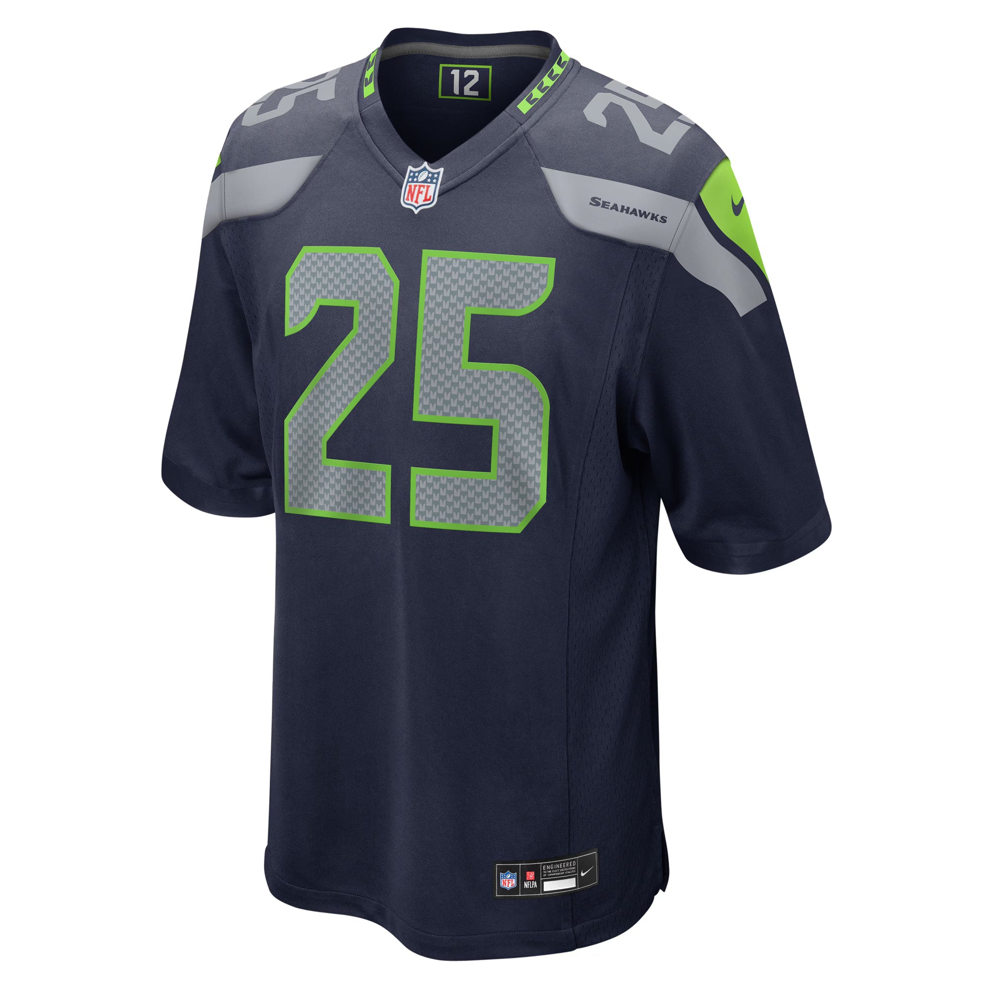 Seattle Seahawks Kenny McIntosh College Navy Game Jersey