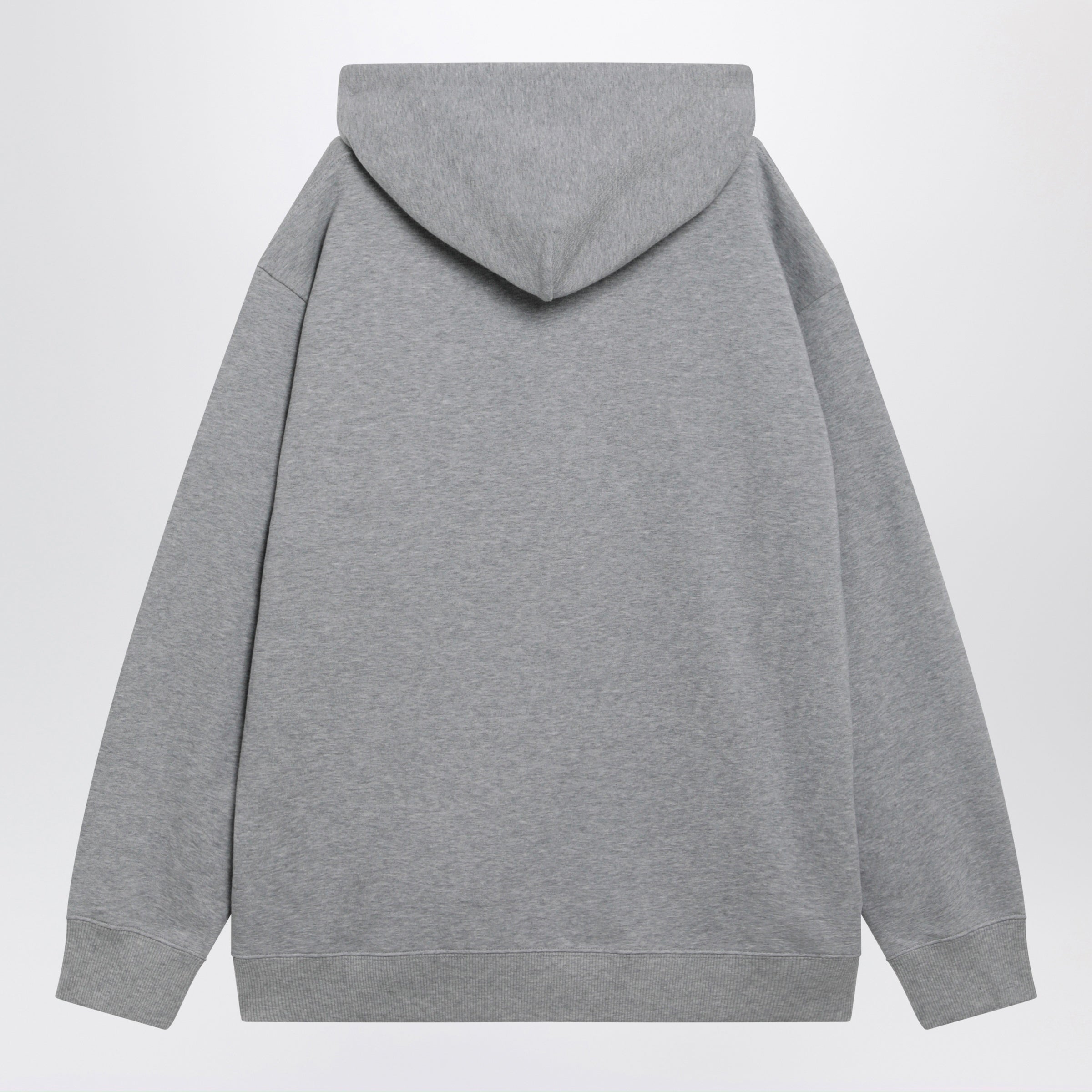 Valentino Melange Gray Hoodie With Vlogo Embroidery Men