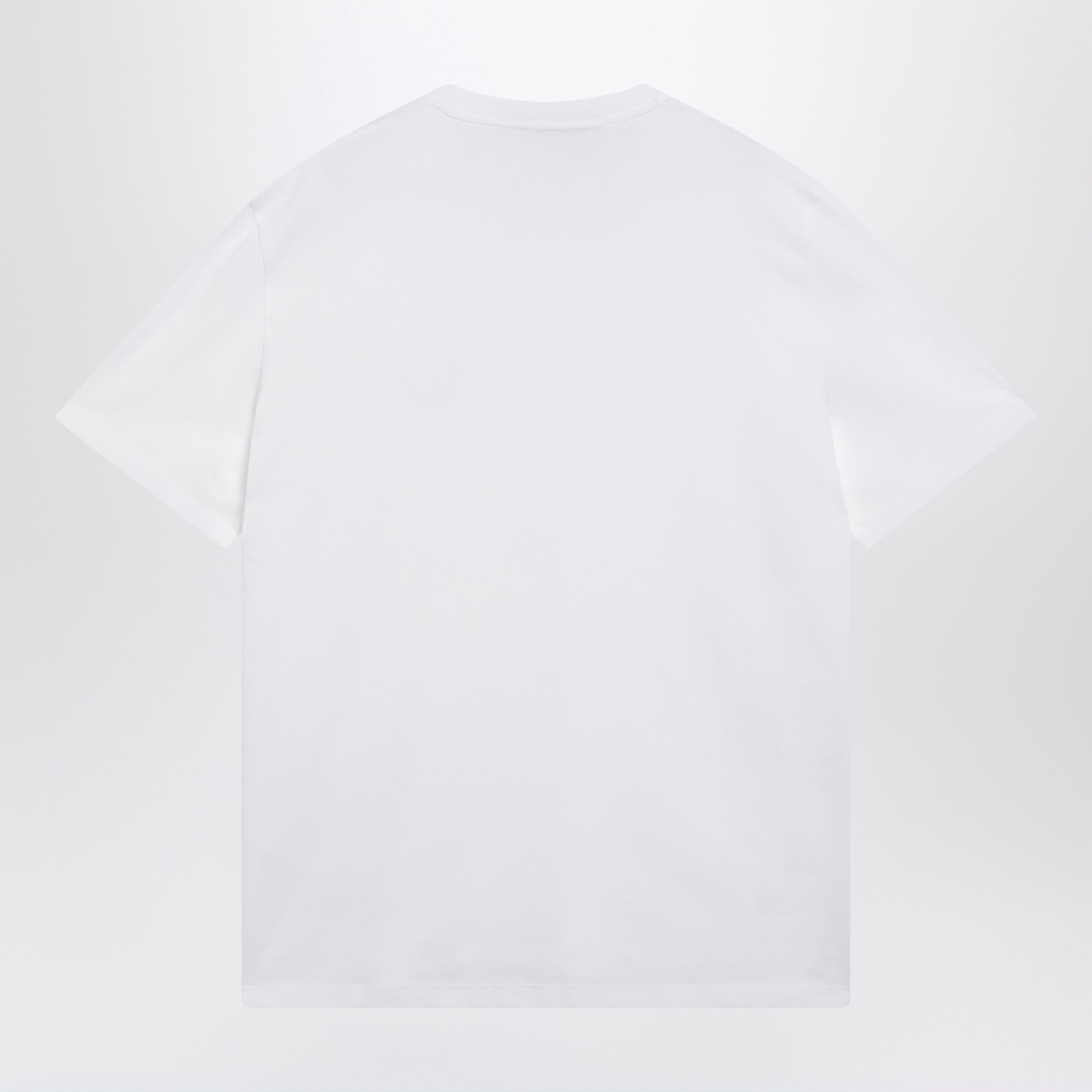 Valentino White Cotton T-Shirt With Vlogo Embroidery Men