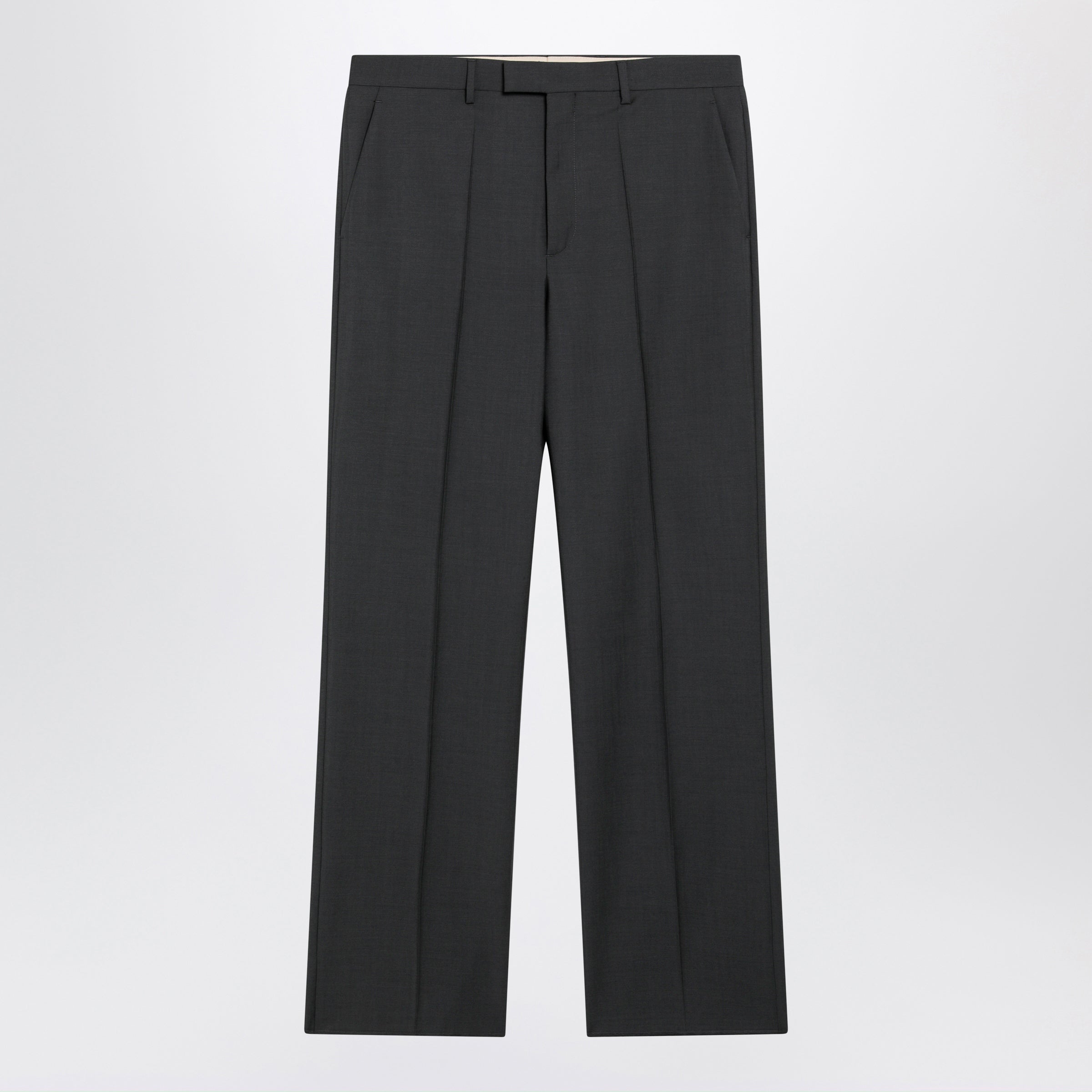 Valentino Gray Wool-Blend Pants Men