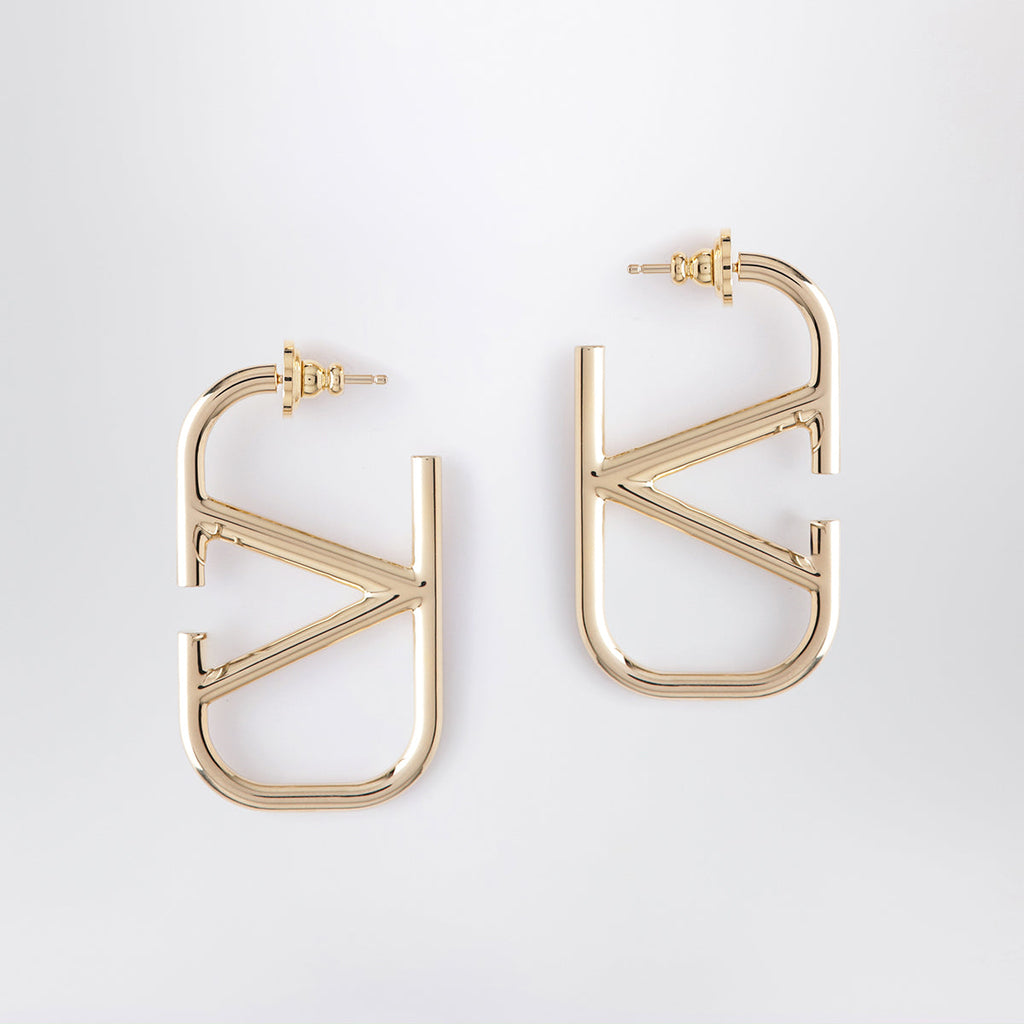Valentino Garavani Vlogo Signature Earrings In Gold-Tone Metal Women