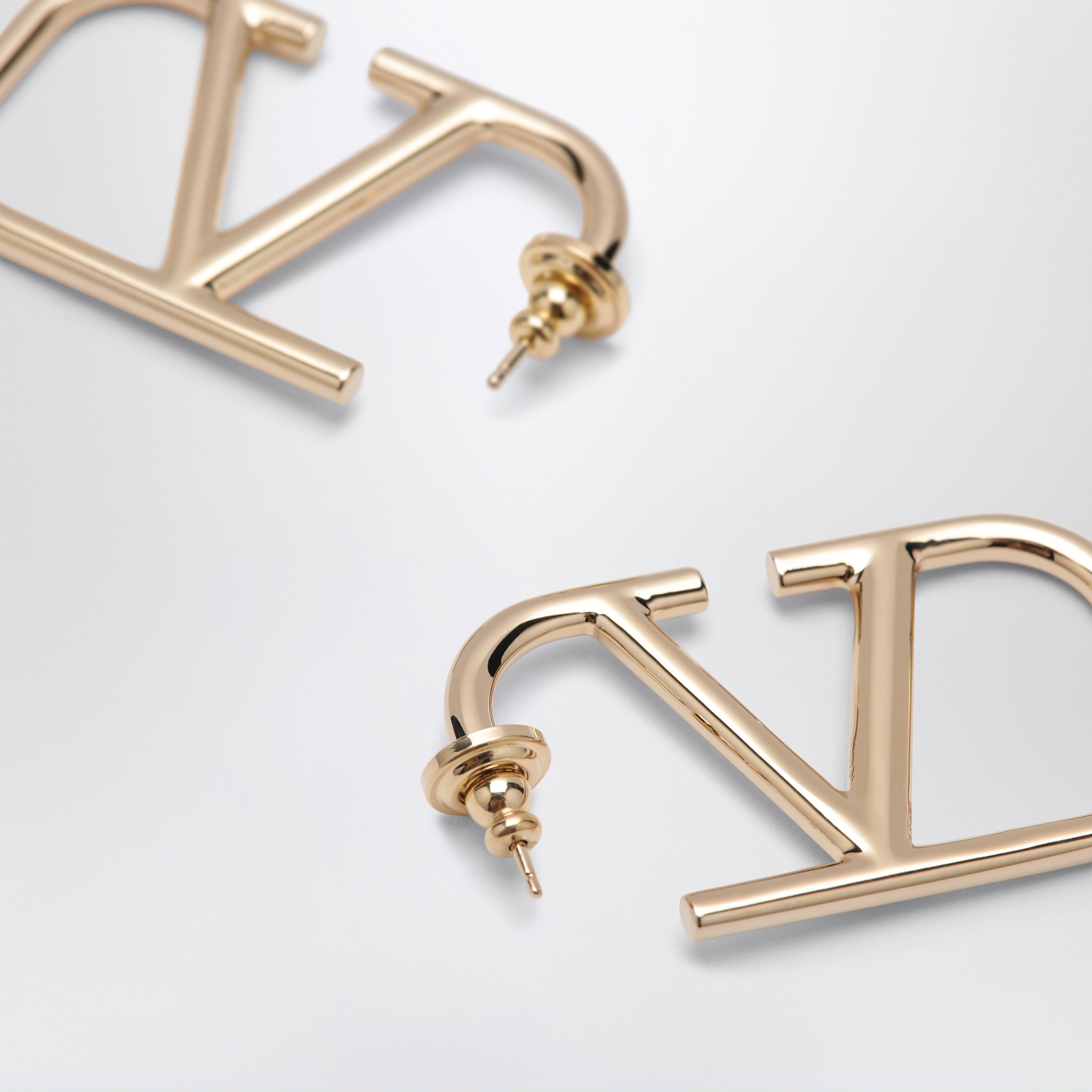 Valentino Garavani Vlogo Signature Earrings In Gold-Tone Metal Women