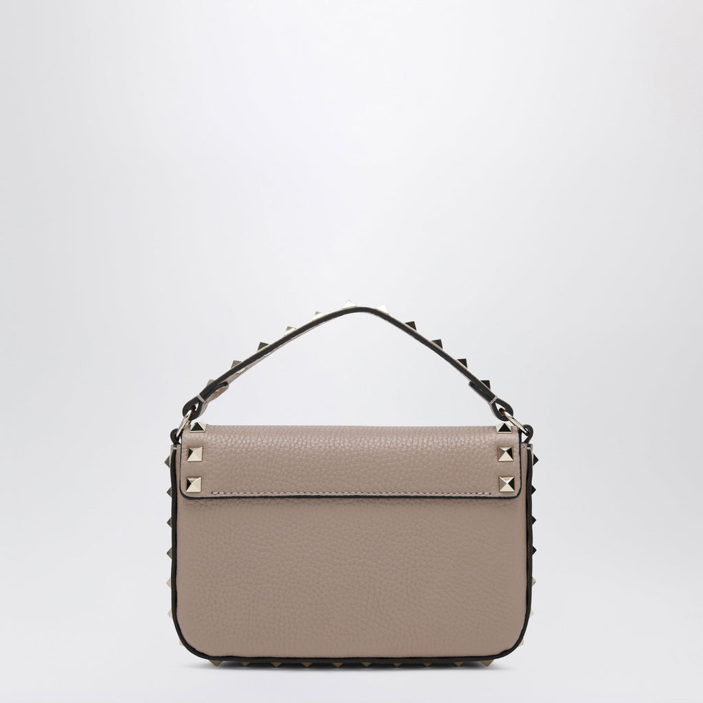 Valentino Garavani Rockstud Pouch In Grained Calf Leather, Powder Women