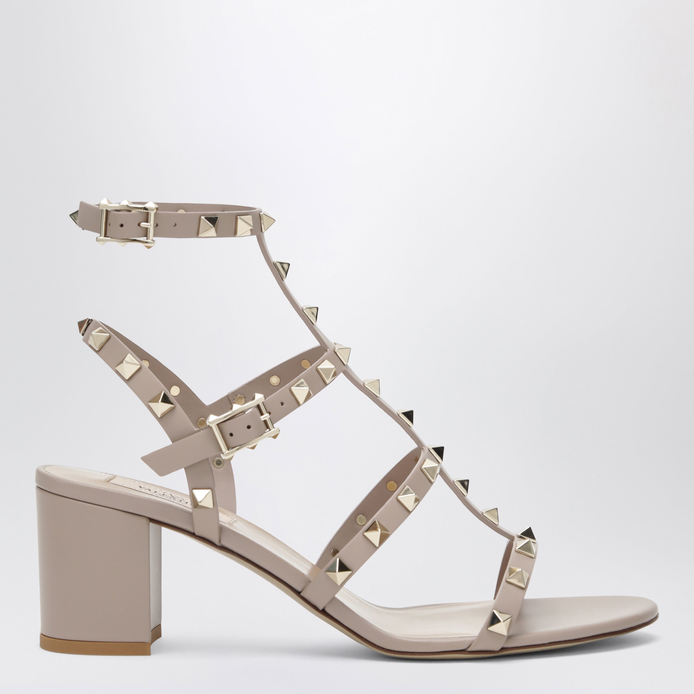 Valentino Garavani Rockstud Sandals With Blush-Colored Straps Women