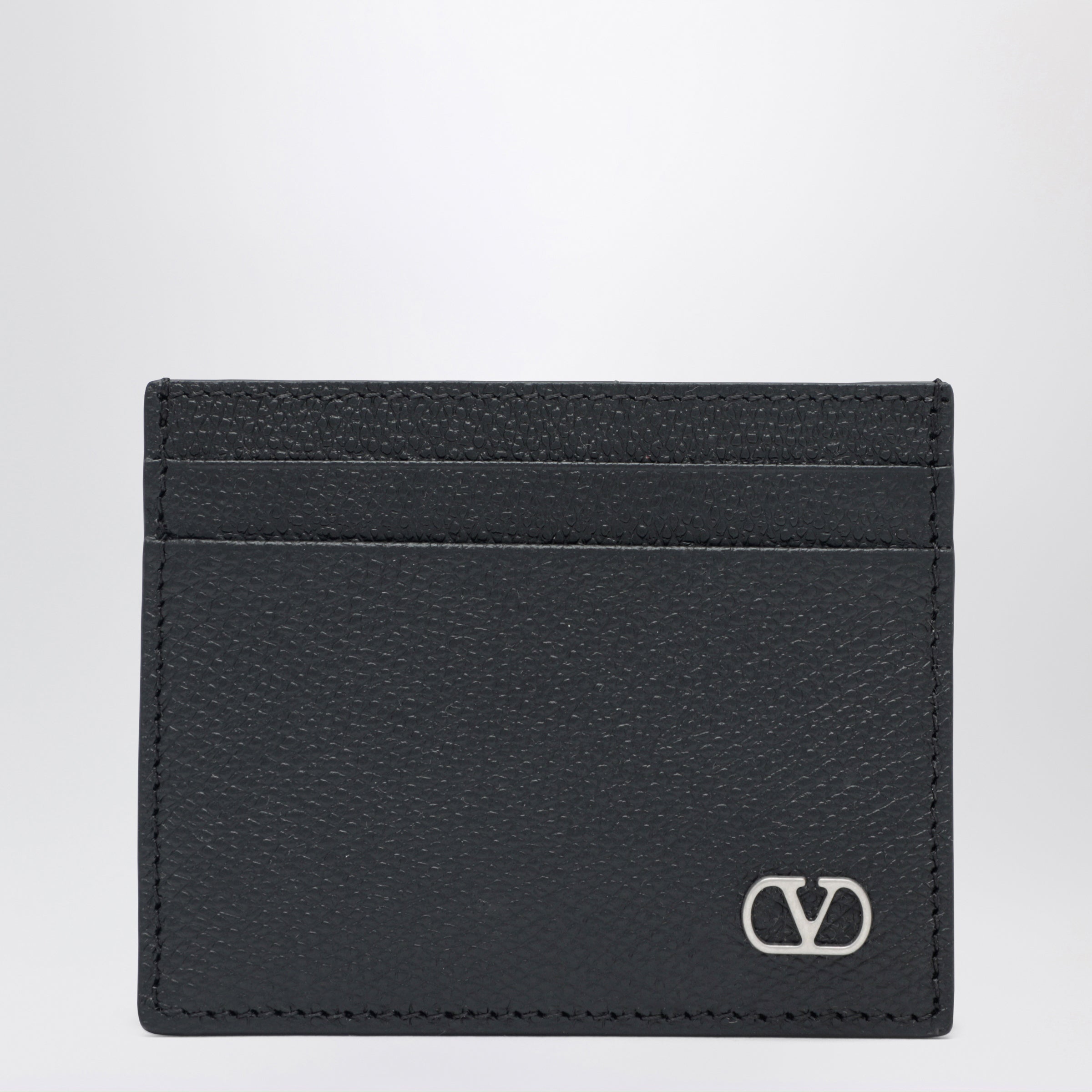 Valentino Garavani Vlogo Signature Card Holder In Black Men
