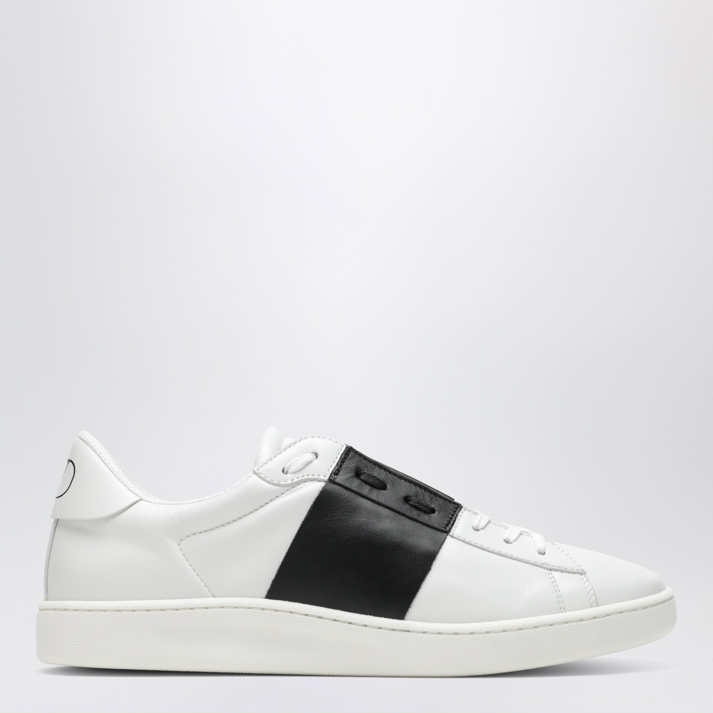 Valentino Garavani Open Royco Nappa Calfskin Sneakers In White/Black Men
