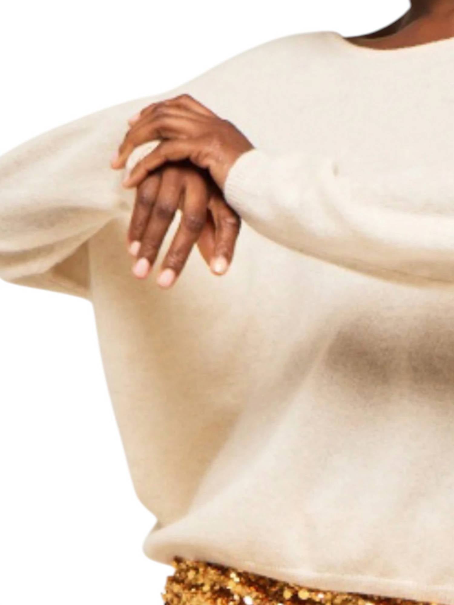 Maldives Boat Neck Jumper In Antique White