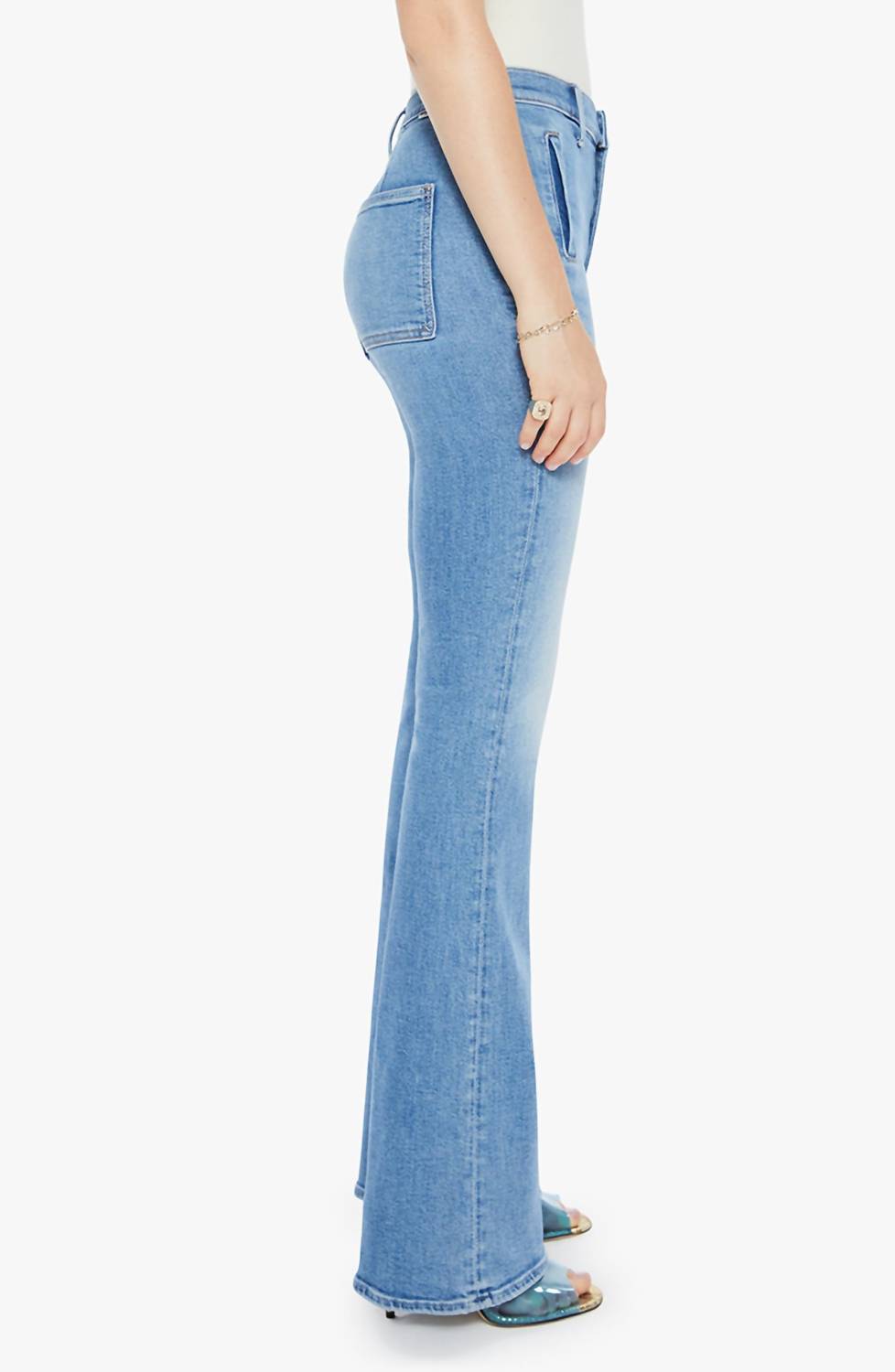 Drama Flared Leg Jeans In Tasty Waves