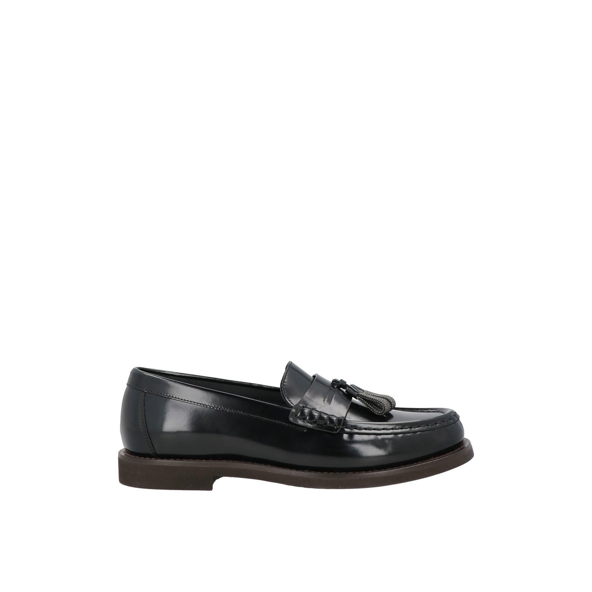 Brunello Cucinelli Leather Penny Loafer Women