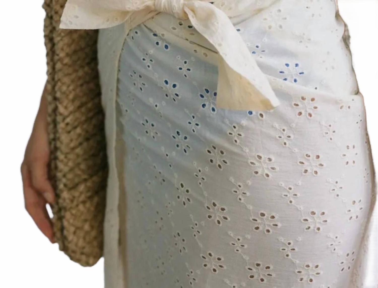 Eyelet Sarong In Ivory