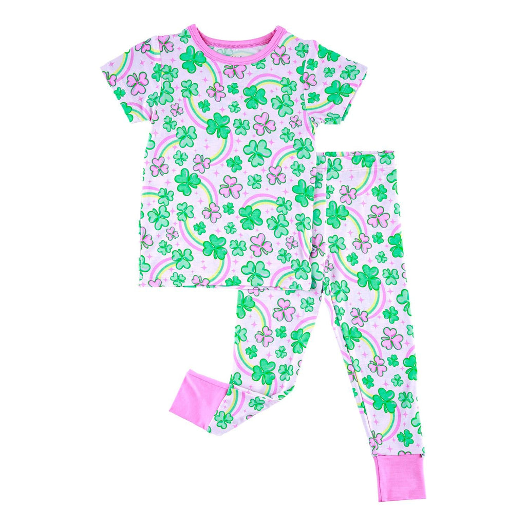 Girls' Bridgett Two Piece Pajamas Set In Pink