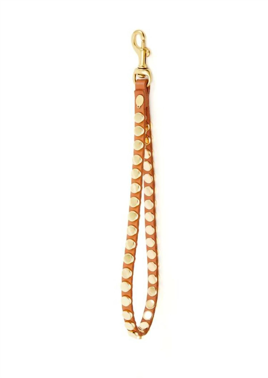 Women's Leather Wristlet In Brown