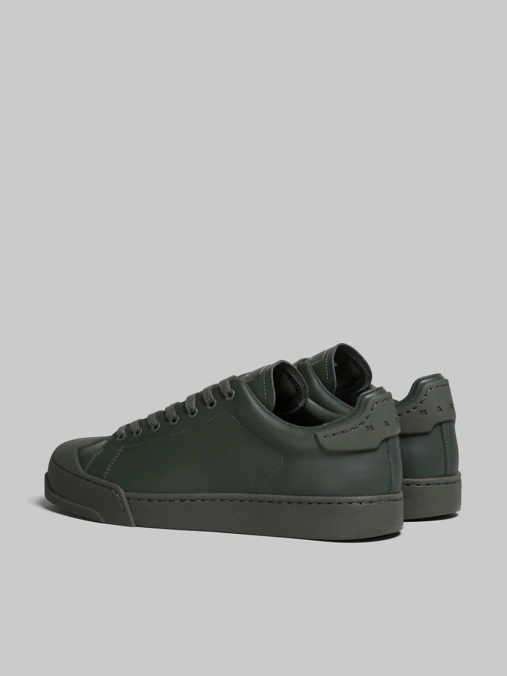 Marni Dada Bumper Low-Top Leather Sneakers - Juniper Green
