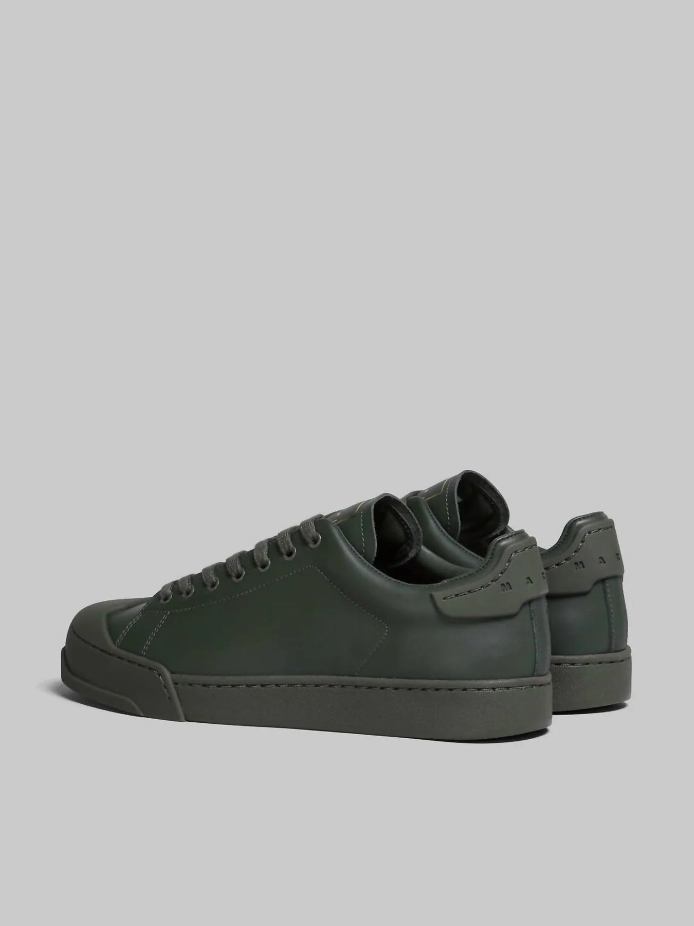 Marni Dada Bumper Low-Top Leather Sneakers - Juniper Green