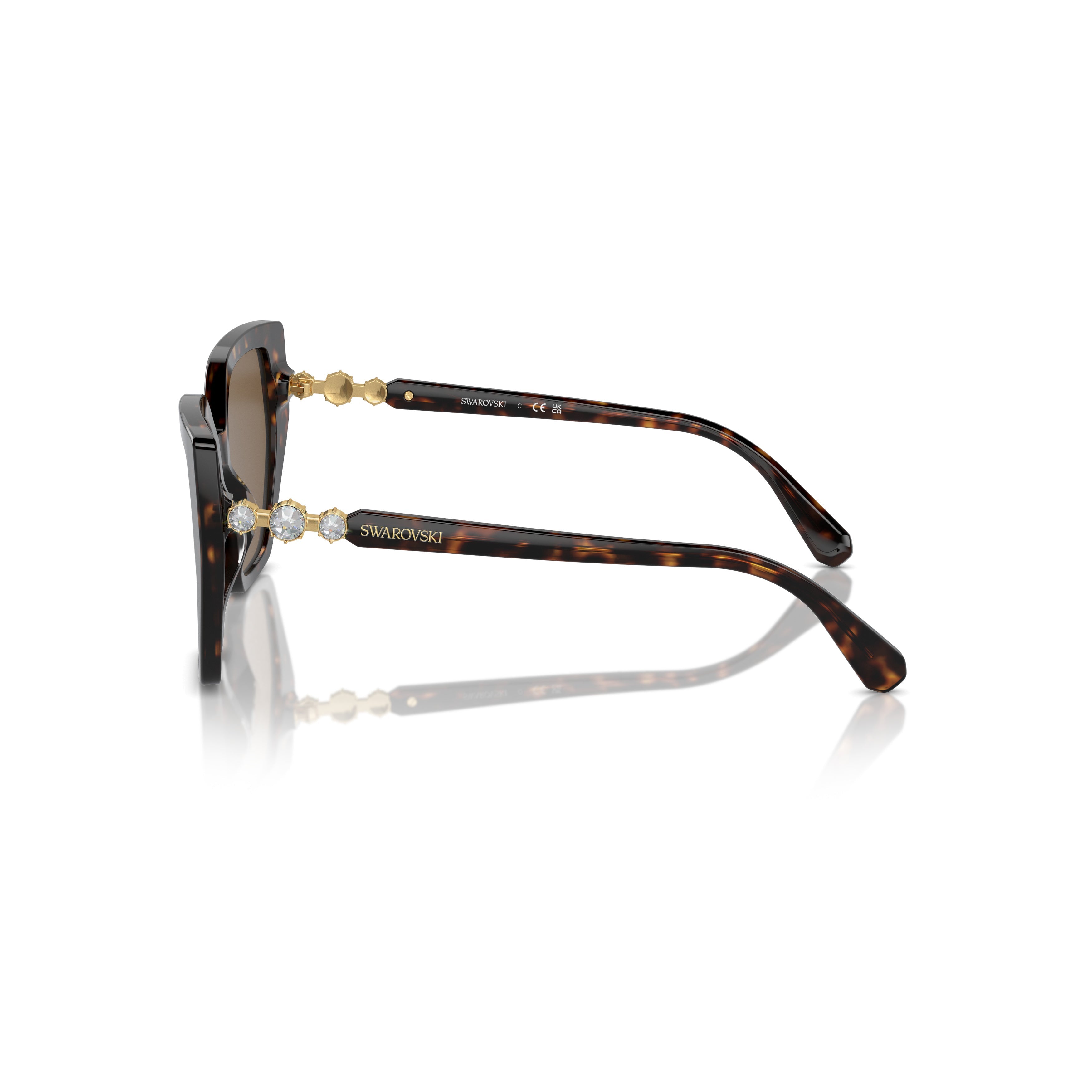 0Sk6016 Oversized Cat-Eye Sunglasses with Tortoiseshell Acetate