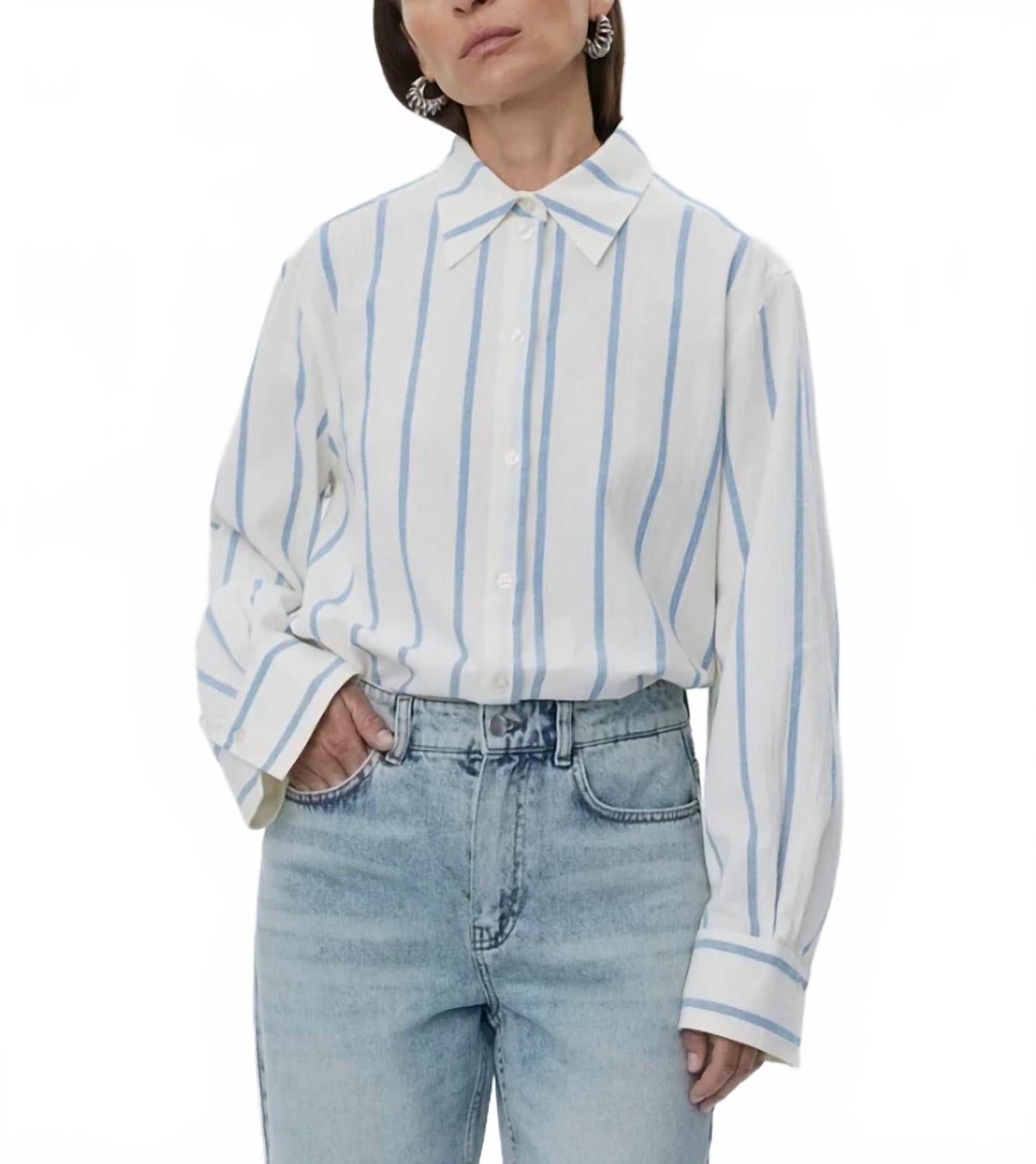Romy Long Sleeve Shirt In Striped