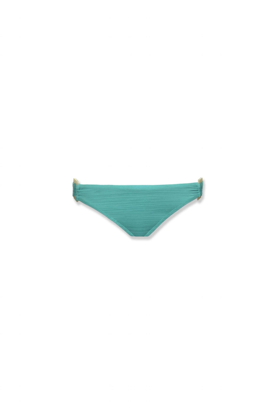 Shell Hipster Swim Bottom In Textured Coastal Blue