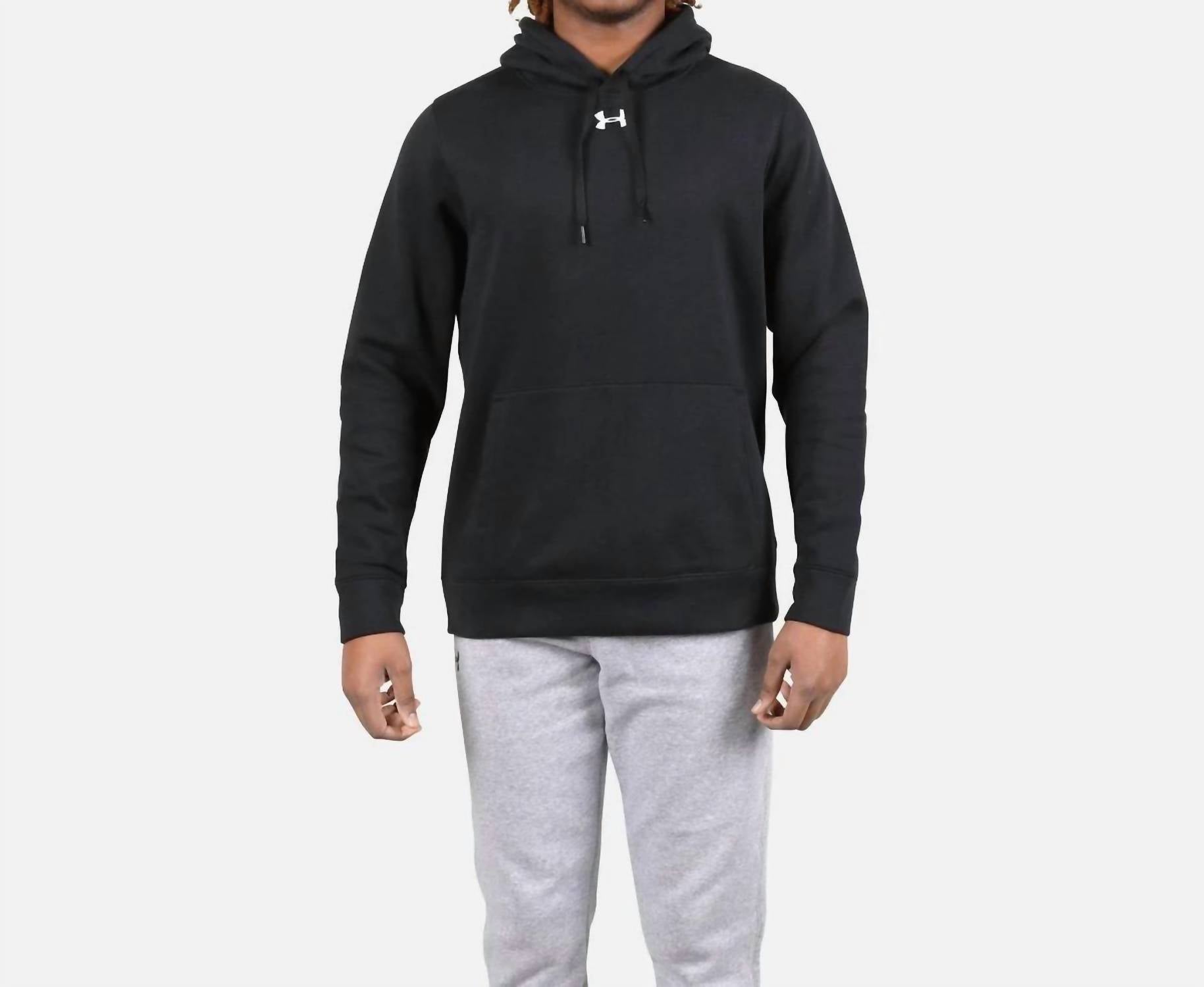 Hustle Fleece Hoodie In Black