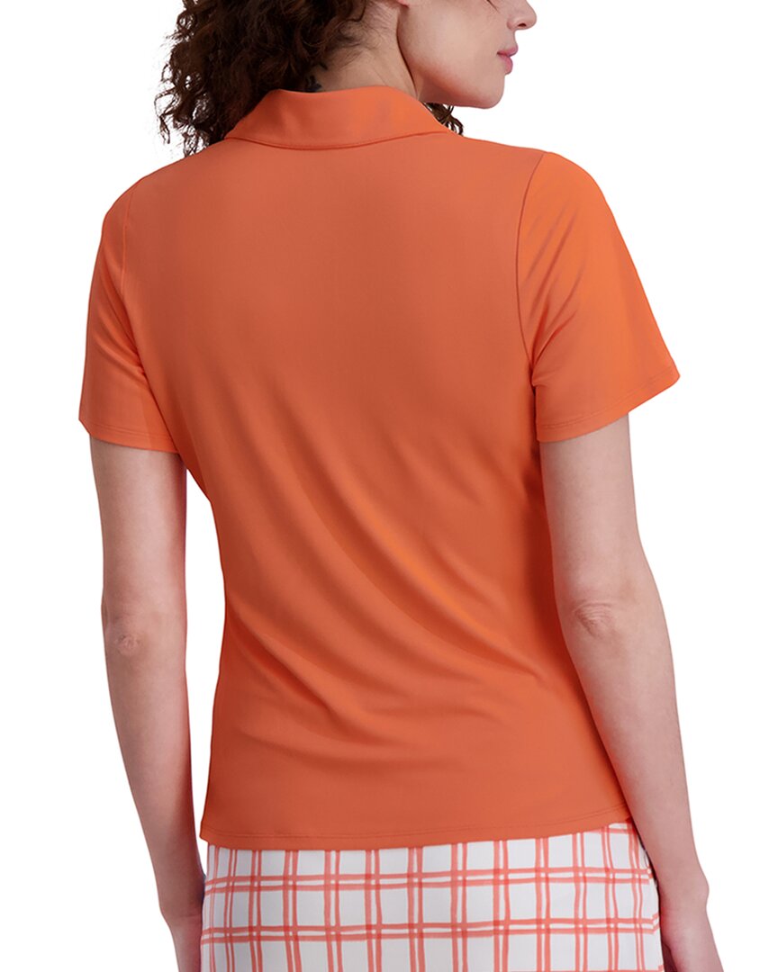 Stella Parker Side Ruched Polo Top