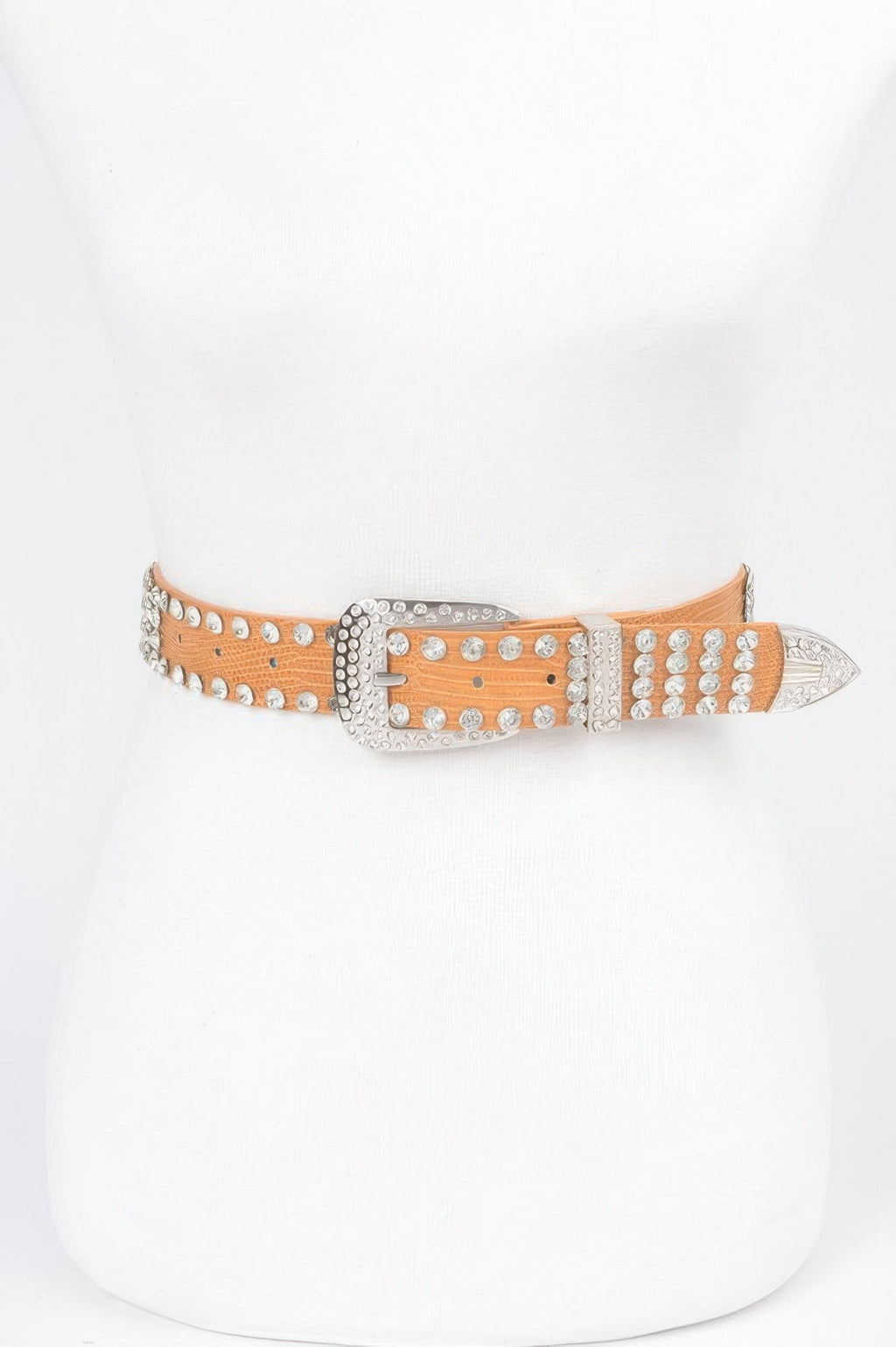 Sparkling Rhinestone Metal Belt