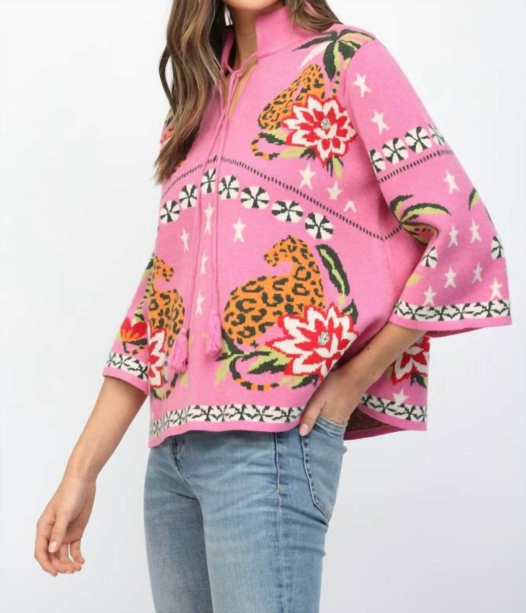 Wild & Free Sweater In Pink