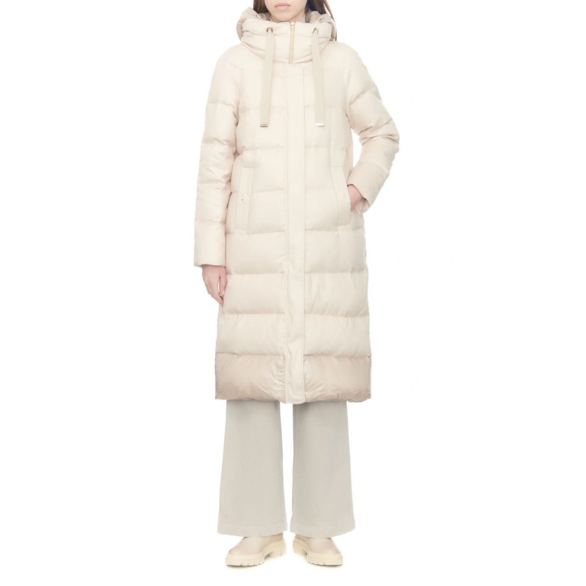 Herno Silk And Cashmere Padded Coat Women