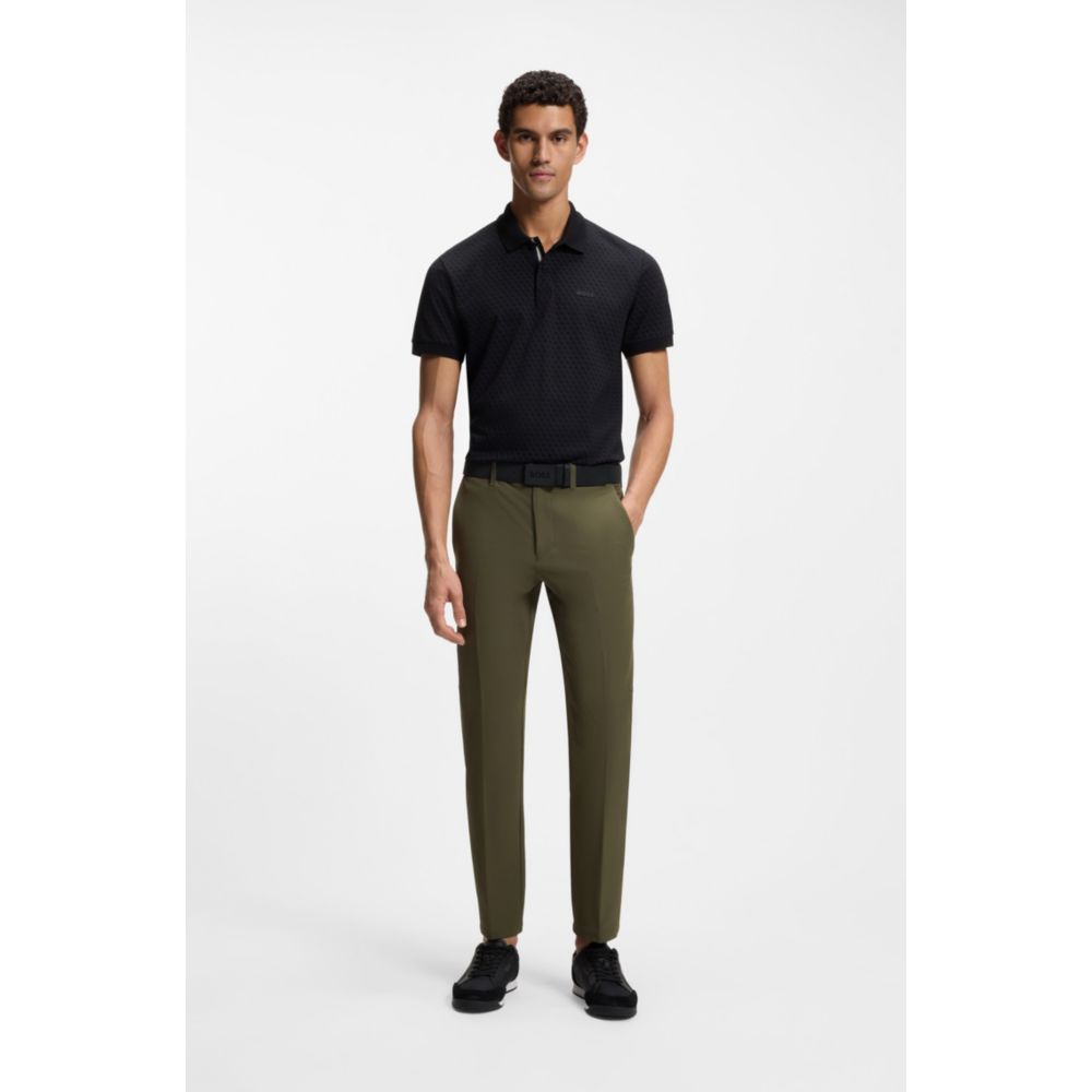 Slim-fit pants in water-repellent stretch fabric