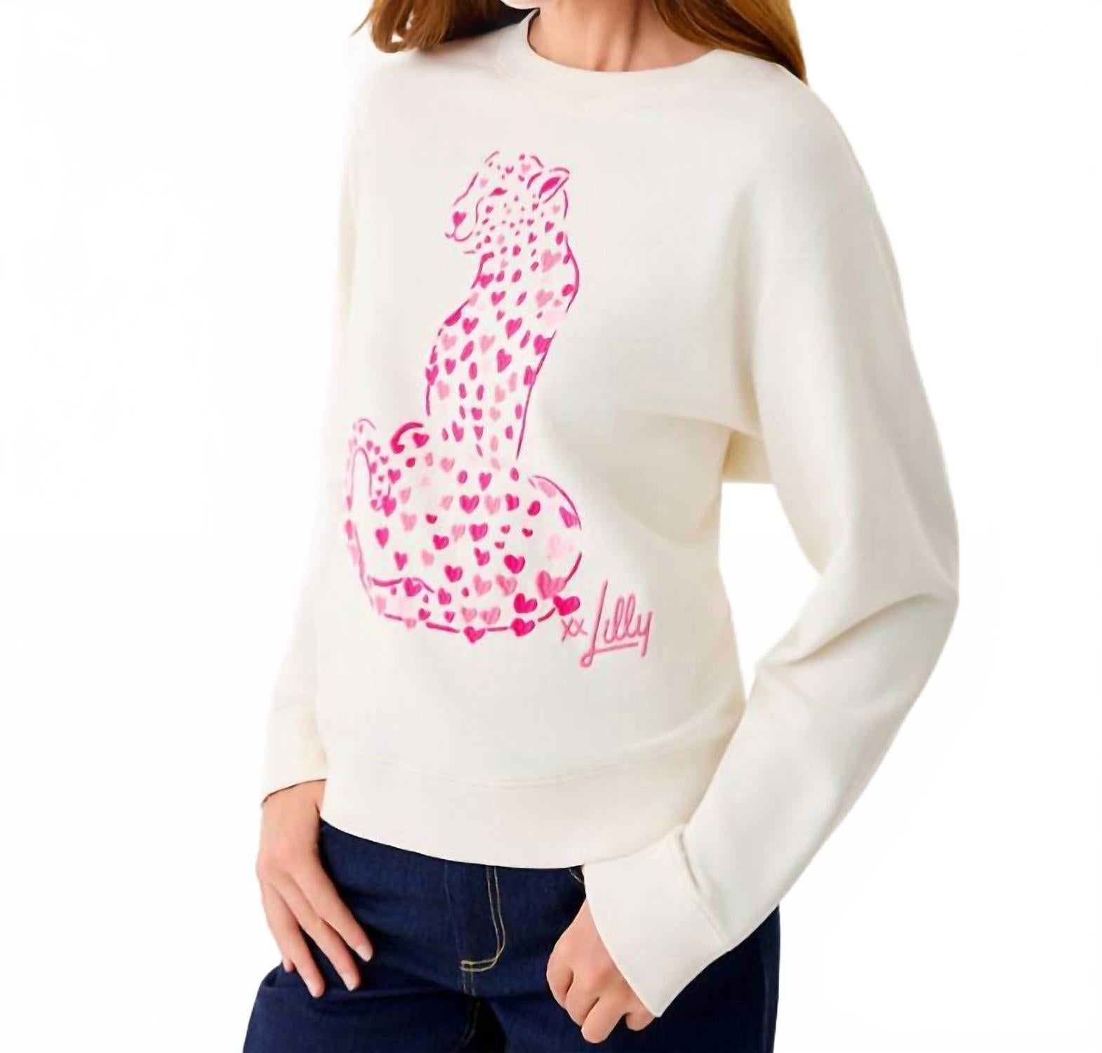 Ballad Long Sleeve Sweatshirt In Coconut