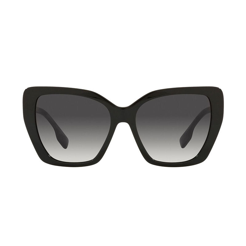 Burberry Sunglasses Cat Eye Full Rim, Black Frame And Grey Gradient Lens Be436639808G